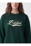 Two Mt Shop Quality Lcw Modest Green 3 Thread Raster Printed Comfortable & Relaxing Women's Sweatshirt Tunic - 3