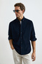 Drew Men's Basic Shirt Regular Fit Navy Blue - 2