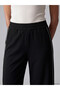 Two Mt Shop Quality Lcw Everyday Black Diving Fabric Plain Standard & Regular Women's Sweatpants - 3