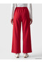 Two Mt Shop Quality Lcw Modest Red 3 Thread Printed Loose & Baggy Women's Sweatpants - 4