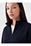 Two Mt Shop Quality Navy Blue Oversize Soft Touch Women's Sweatshirt Tunic - 3