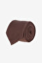 Men's Brown Patternless Tie