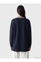 Peak New Season Navy Blue Soft Touch Women's Sweatshirt Tunic - 4