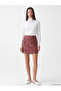 Alita City with a Difference, Lcw Studio Red Tweed Plaid Mini Women's Skirt - 2