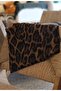Leopard Patterned Cotton Brown Shawl - 3