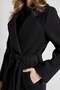 6637 Lined Belted Checked Women's Coat - 5