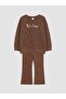 Crew Neck Printed Girls' Set (W6) - 3
