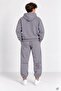 Anthracite Boy's Hooded Tracksuit Set with Embroidered Lettering and Emblem 24808 - 3