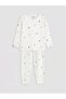 Printed Girls' Pajama Set (W6) - 3