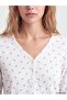 V-Neck Patterned Women's Pajama Set (W6) - 3