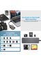 قارئ بطاقات CFast، قارئ بطاقات USB 3.0 USB C CFast 2.0، محول بطاقة ذاكرة CFast من الألومنيوم بسرعة 5 جيجابت في الثانية - 5