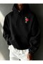 Men's Japanese Warrior Double-Sided Printed Premium Hooded 2-Thread Oversize Sweatshirt - 2