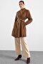 Punto Detailed Large Size Coat Taba 3192 - 4