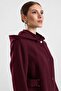 Detachable Hooded Coat with Snap Fasteners and Stitching Details A.Mürdüm 3191 - 6