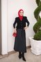 سترة تريكو سوداء بأزرار - 2