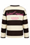 2260 Women's Retro Striped District Originals Print Sweatshirt Brown - 4