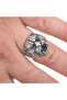 Silver Puma Head Men's Ring - 2
