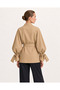 Women's Belted Kimono Jacket with Sleeve Tie Detail - 2