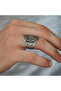 Silver Ring for Men with Tuğra Inscribed "La Ilaha Illallah" - 6
