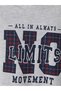 Gray Long Sleeve Boys' Pajama Top - 4