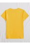 Flying Butterflies Single Jersey T-Shirt - Yellow Printed Oversize Crew Neck Short Sleeve T-Shirt - 2