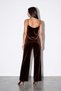 Bitter Brown Loose-Fit Velvet Trousers - 4