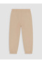 Beige Fleece Lined Boys' Jogger Pants - 3