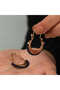 ​ Silver Navy Blue Stone Bohemian Earrings - 3