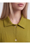 Green Modal Blended Women's Shirt Jacket - 3