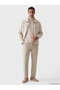 Esvab • Modern & Distinctive Standard Fit Fur Collar Suede Men's Coat - 2