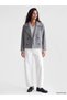 Gray Oversize Women's Cashmere Coat - 2