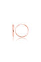 ​ Silver Rose Plated Hoop Earrings - 2