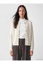 Beige Glittery Women's Knitwear Cardigan