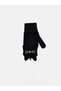 Black Cat Embroidered Girls' Gloves