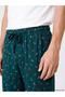 Green Christmas Themed Men's Pajama Bottoms - 3