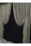 Mink Tassel Frilled 2-Wing Background Curtain Ivy Pattern Dense Pleat - 2