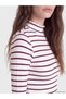 Two Mt Shop Quality Lcw Modest Plum Camisole Striped Super Skinny & Extra Slim Long Sleeve Women's B - 3