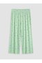 Green Crew Neck Maternity Capri Pajama Set - 7