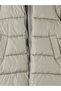 Khaki Hooded Women's Puffer Coat - 8
