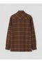 Brown Relax Fit Plaid Flannel Men's Shirt - 6