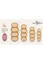 Eta Retro Oval Block Pattern Modern Woven Base Decorative Carpet Eta4356 - 4