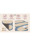 Eta Retro Oval Block Pattern Modern Woven Base Decorative Carpet Eta4358 - 5