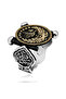 Silver Kadem-I Şerif Detailed Ottoman Coat of Arms Men's Ring - 8