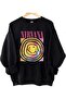 Nirvana Printed Cotton 3 Thread Threaded Crew Neck Oversize Sweatshirt