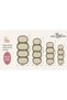 Eta Retro Oval Block Pattern Modern Woven Base Decorative Carpet Eta4357 - 4