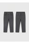 Elastic waist gabardine children's pants - grey - 2