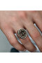 Silver Arabic Hasbiyallah Written Men's Ring - 2
