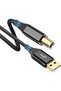 كابل طابعة سويرجارد 3 متر، كابل USB-A إلى USB-B، سلك طابعة وماسح ضوئي عالي السرعة مضفر بالنايلون لـ H - 4