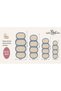 Eta Retro Oval Block Pattern Modern Woven Base Decorative Carpet Eta4358 - 4