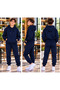 Boys' Oversize Hooded Rubberized Legging Track Suit - 2